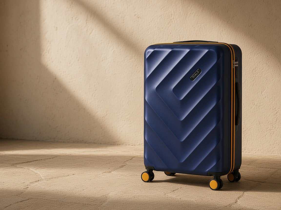 Royal-blue Ranger standing in a quiet interior, chevron face catching the light